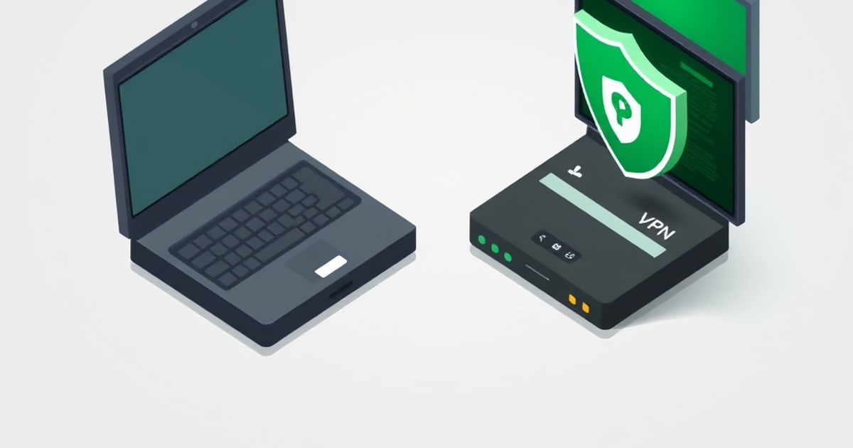 Network modem and Ethernet ports up close, the connectivity layer a WireGuard VPN tunnels over
